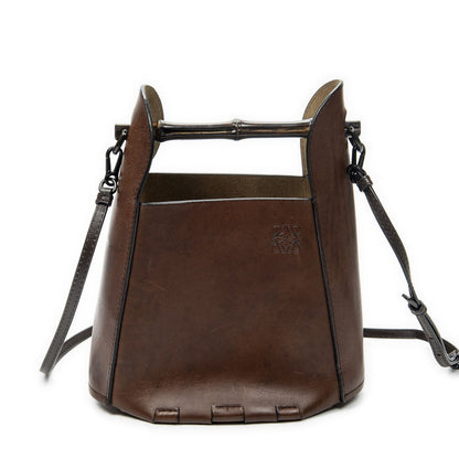 Loewe Bamboo Crossbody Dark Brown Calfskin Leather
