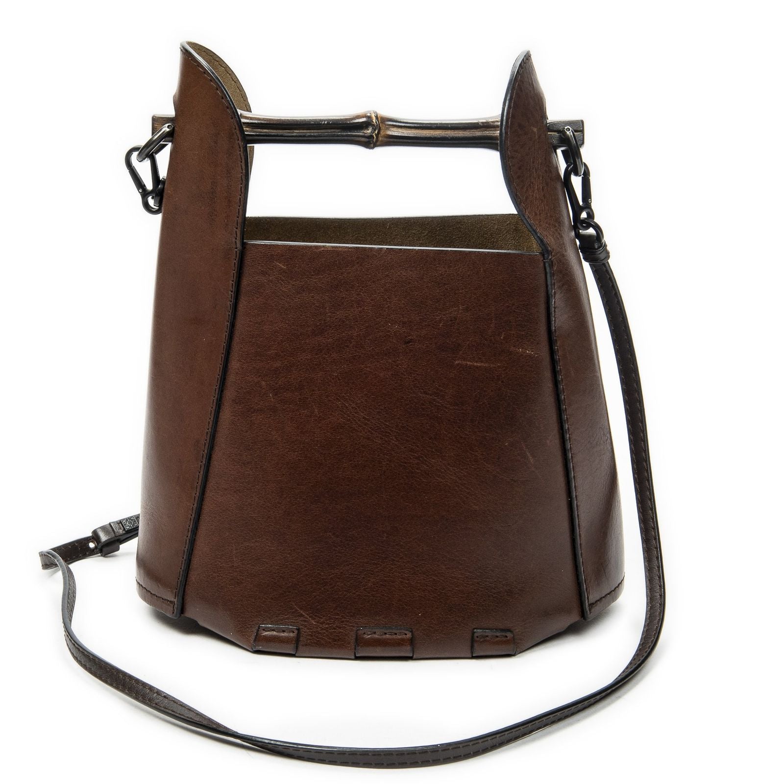 Loewe Bamboo Crossbody Dark Brown Calfskin Leather — view 5