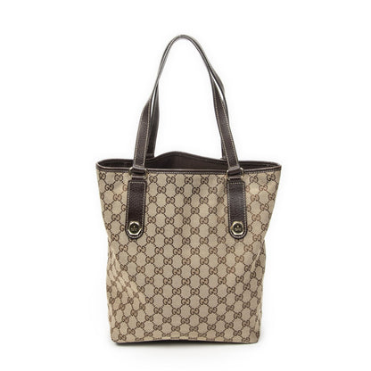 Gucci Charmi Tote Bag Beige Brown GG Canvas — view 5