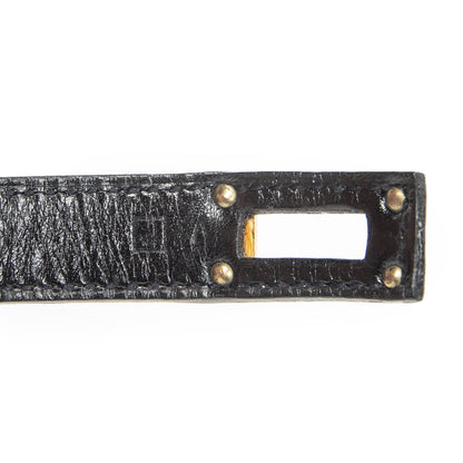 Hermes Kelly Double Tour Bracelet Black Box Leather — view 4