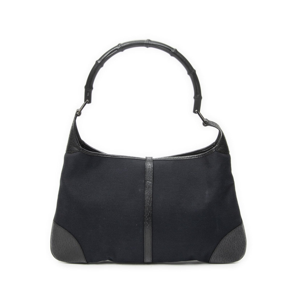 Gucci Bamboo Jackie Hobo Black Canvas — view 5