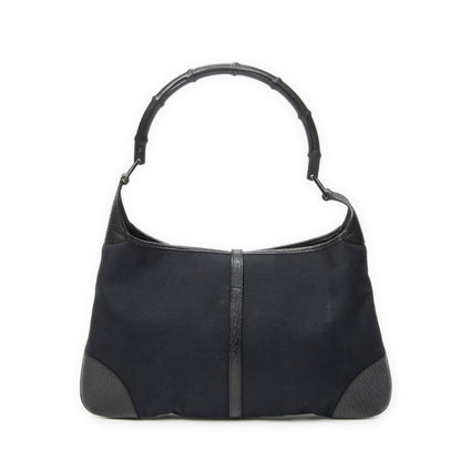 Gucci Bamboo Jackie Hobo Black Canvas — view 5