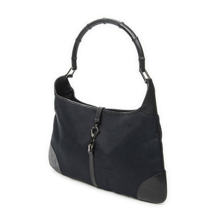 Gucci Bamboo Jackie Hobo Black Canvas — view 2