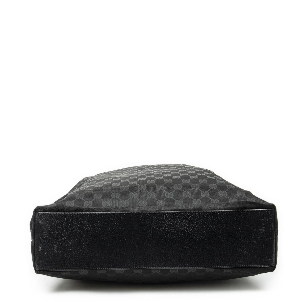 Gucci Vertical Tote Bag Black GG Nylon Canvas — view 6