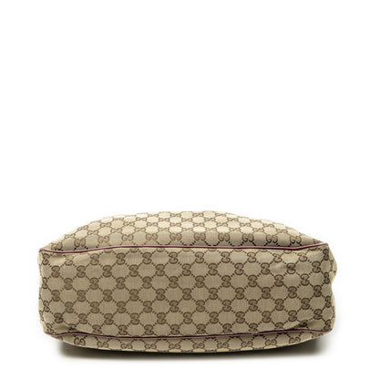 Gucci Sukey Tote Bag Beige Pink GG Canvas — view 6