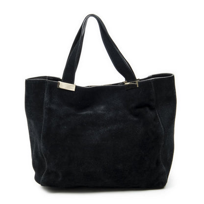 Gucci Double Suede Tote Bag Black — view 5