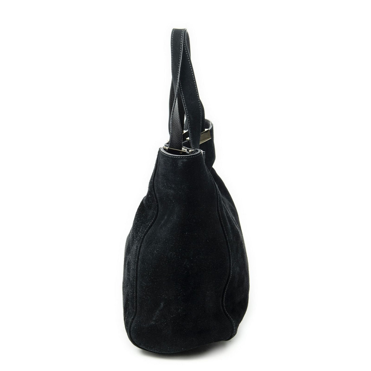 Gucci Double Suede Tote Bag Black — view 3