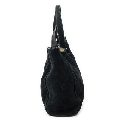 Gucci Double Suede Tote Bag Black — view 4