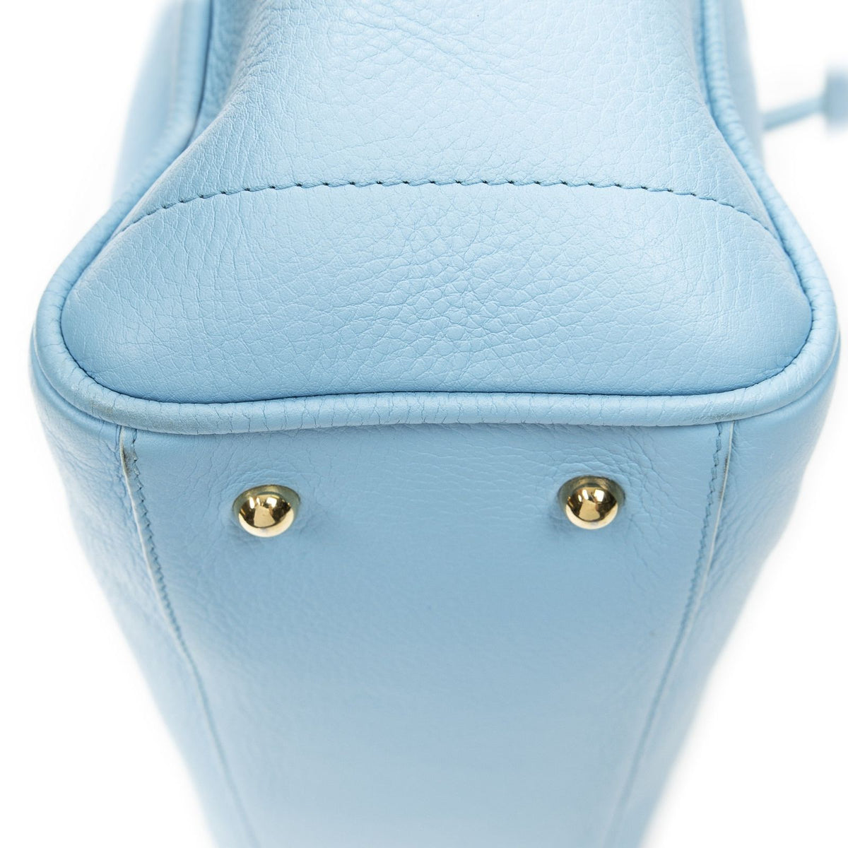 Loewe Heritage Tote Bag Light Blue Gray Calfskin Leather — view 8