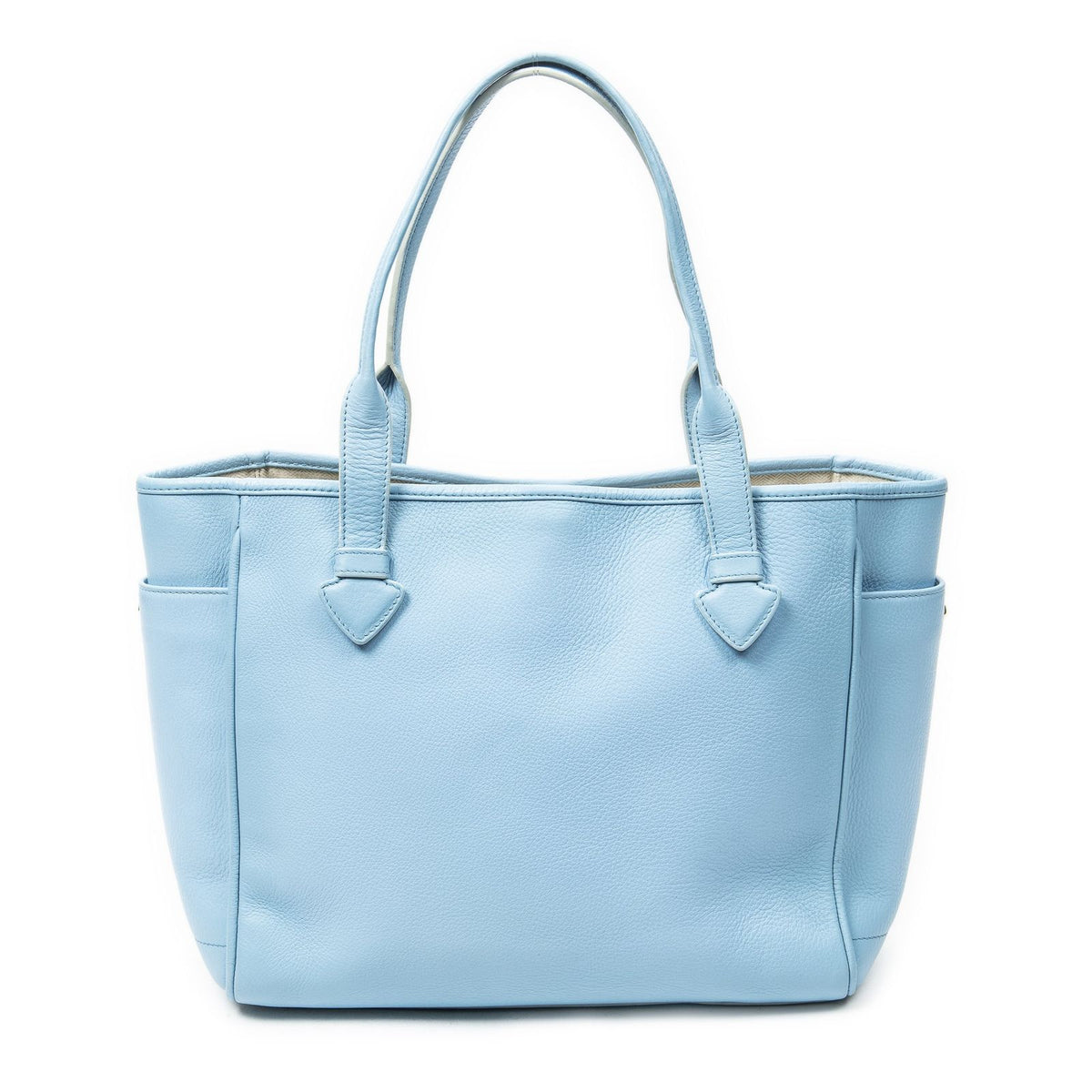 Loewe Heritage Tote Bag Light Blue Gray Calfskin Leather — view 5
