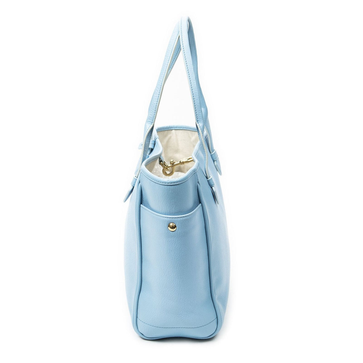 Loewe Heritage Tote Bag Light Blue Gray Calfskin Leather — view 3