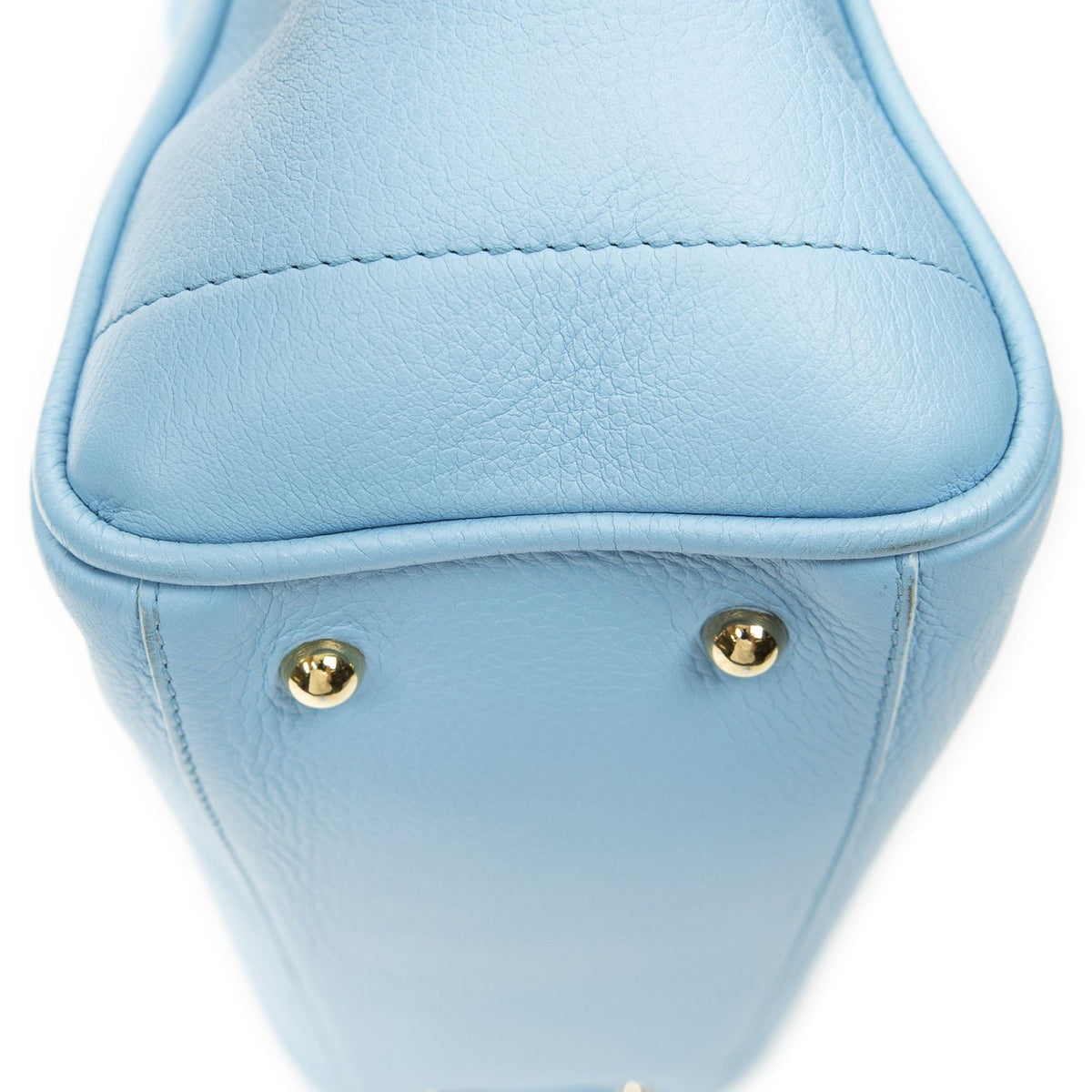 Loewe Heritage Tote Bag Light Blue Gray Calfskin Leather — view 7
