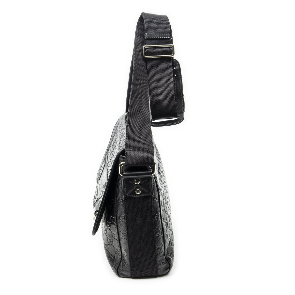 Gucci Web Media Messenger Black Guccissima — view 3