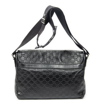 Gucci Web Media Messenger Black Guccissima — view 5
