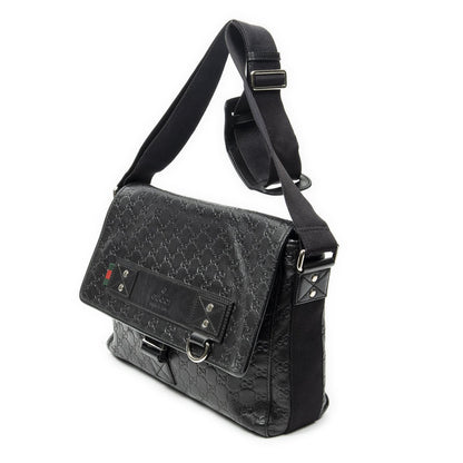 Gucci Web Media Messenger Black Guccissima — view 2