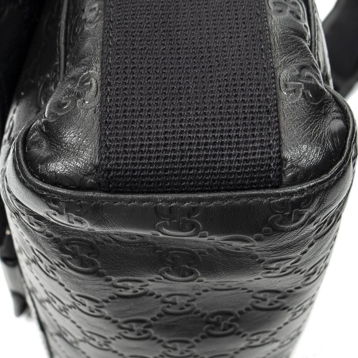 Gucci Web Media Messenger Black Guccissima — view 8