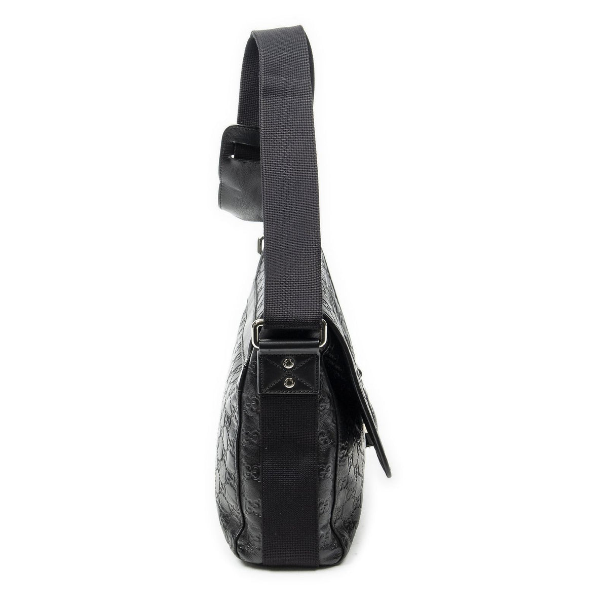 Gucci Web Media Messenger Black Guccissima — view 4