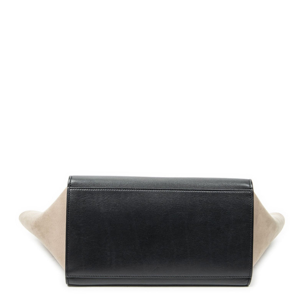 Celine Small Tricolor Trapeze Black Light Orange Top Calfskin Leather — view 6