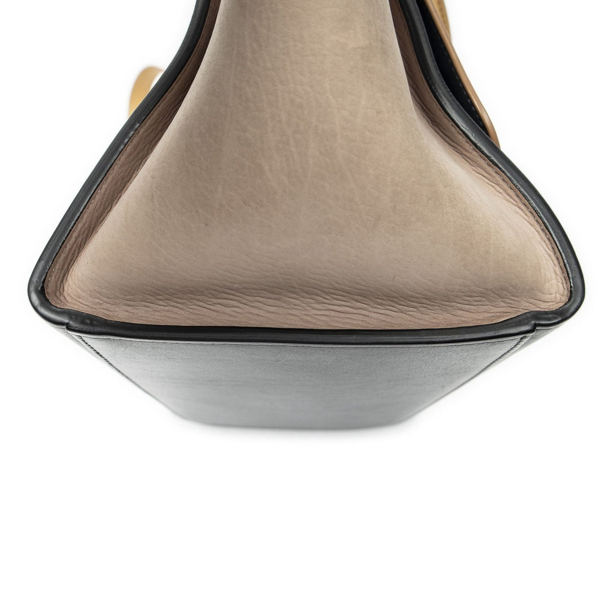 Celine Small Tricolor Trapeze Black Light Orange Top Calfskin Leather — view 7