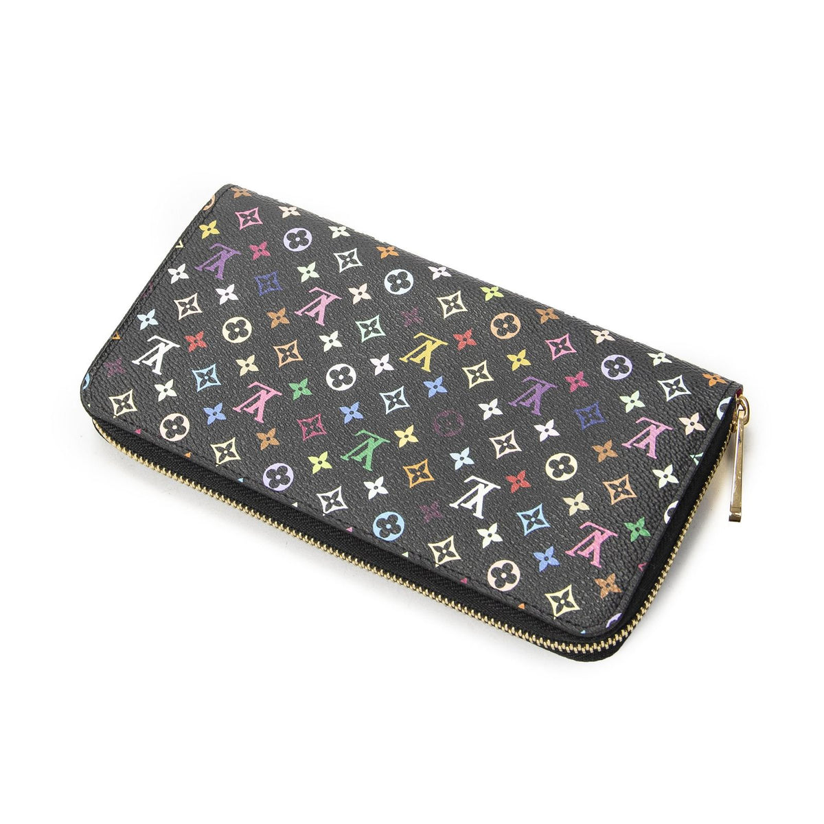 Louis Vuitton Zippy Wallet Black Multicolor Monogram — view 2