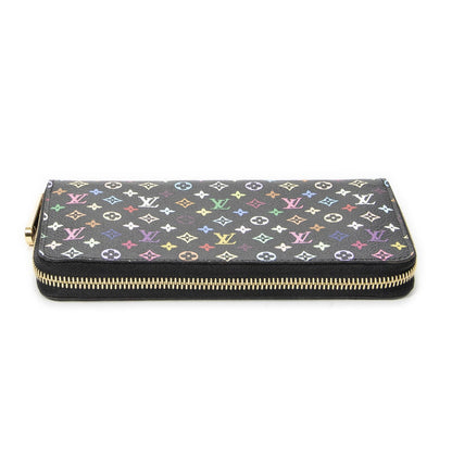 Louis Vuitton Zippy Wallet Black Multicolor Monogram — view 3