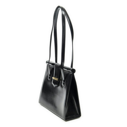 Saint Laurent Vintage Frame Shoulder Bag Black Smooth Leather — view 2