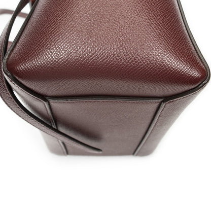 Celine Micro Belt Bag Burgundy Gray Calfskin Leather — view 8