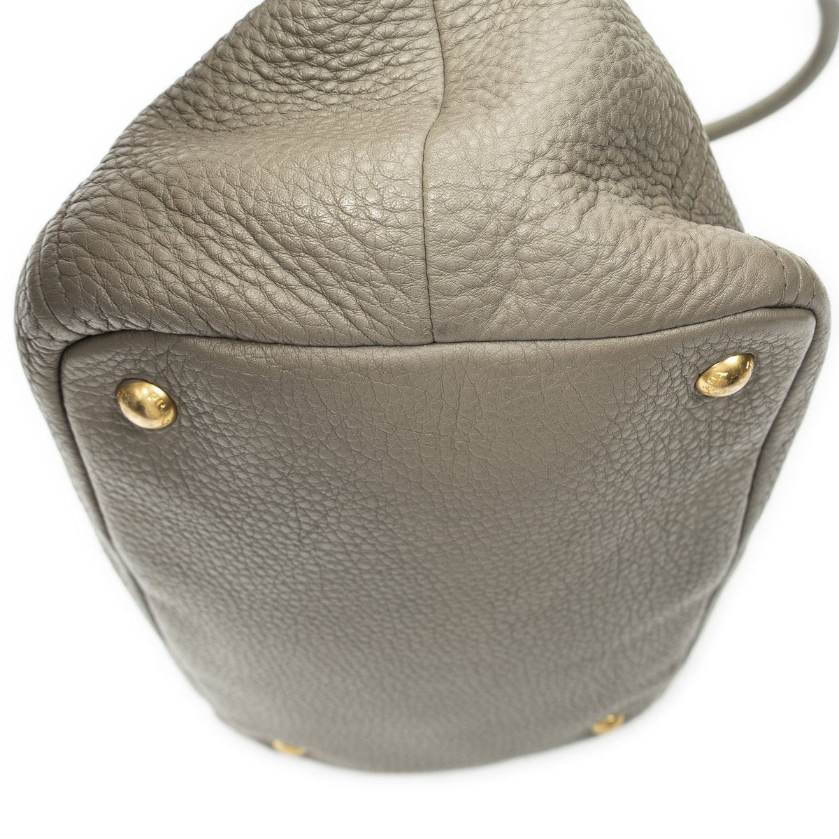 Prada Convertible Tote Bag Gray Vitello Dyno — view 7