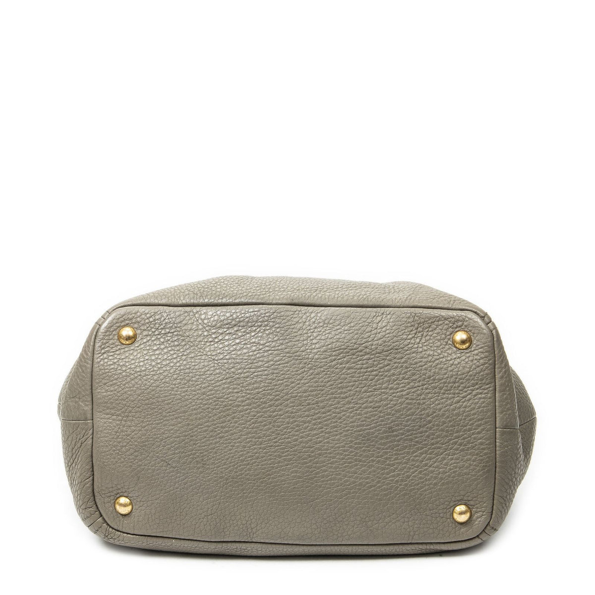 Prada Convertible Tote Bag Gray Vitello Dyno — view 6