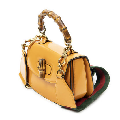 Gucci Mini Bamboo Smooth Calfskin Messenger Bag — view 2
