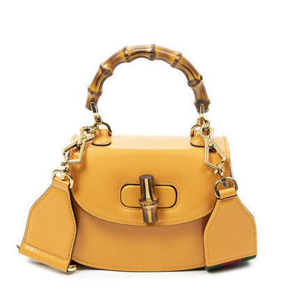 Gucci Mini Bamboo Smooth Calfskin Messenger Bag
