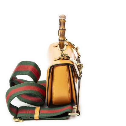 Gucci Mini Bamboo Smooth Calfskin Messenger Bag — view 4