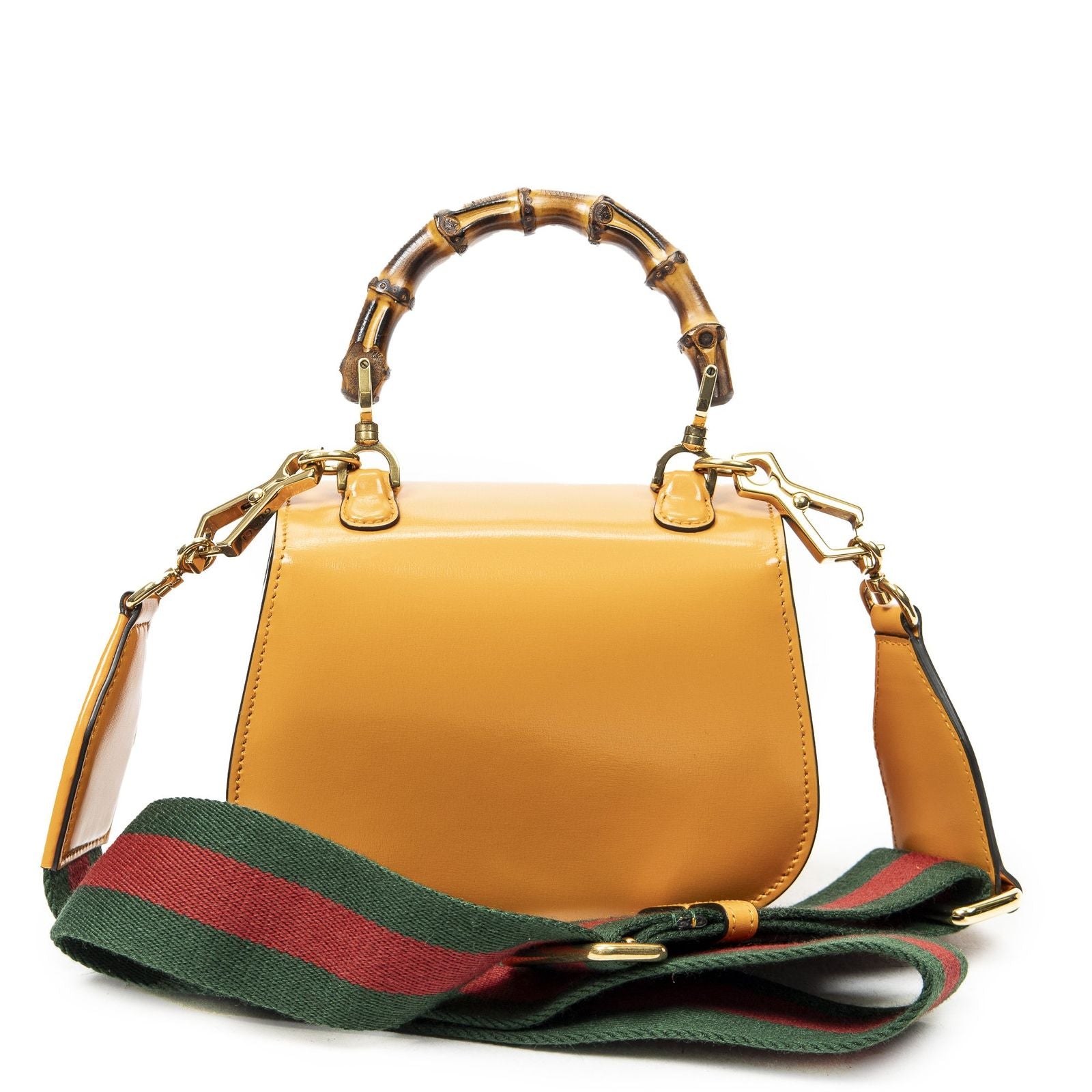 Gucci Mini Bamboo Smooth Calfskin Messenger Bag — view 5
