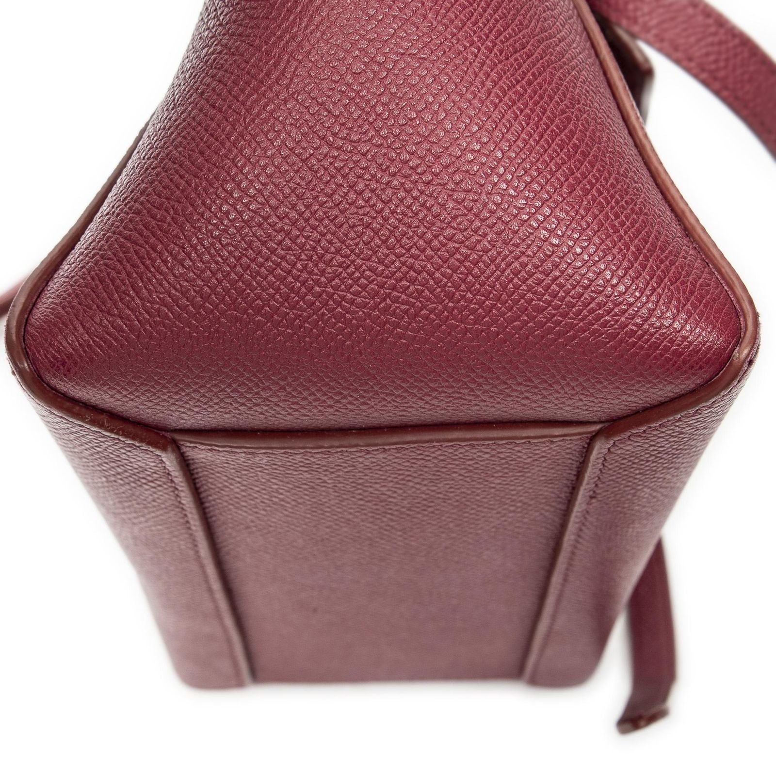 Celine Nano Belt Bag Raspberry Pink Gray Calfskin Leather — view 7