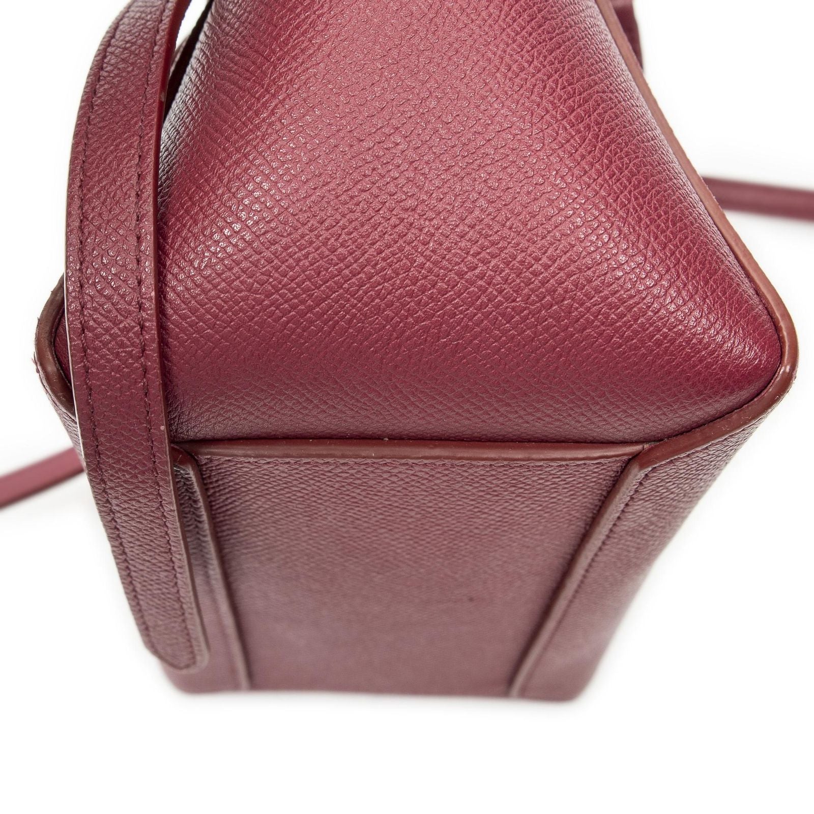 Celine Nano Belt Bag Raspberry Pink Gray Calfskin Leather — view 8