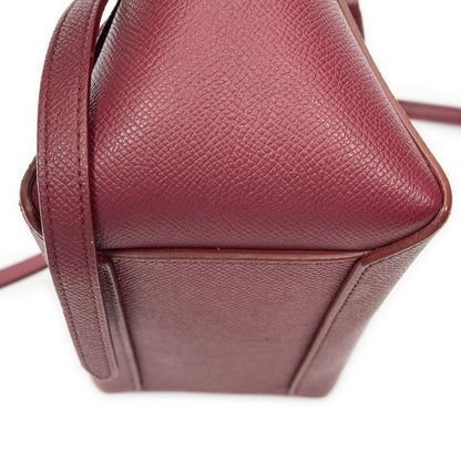 Celine Nano Belt Bag Raspberry Pink Gray Calfskin Leather — view 8