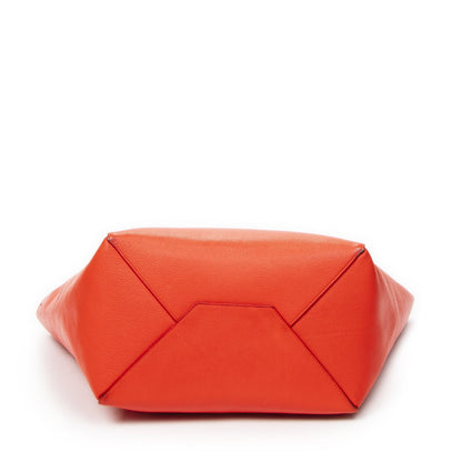 Celine Small Cabas Phantom Tote Bag Red Gray Calfskin Leather — view 6