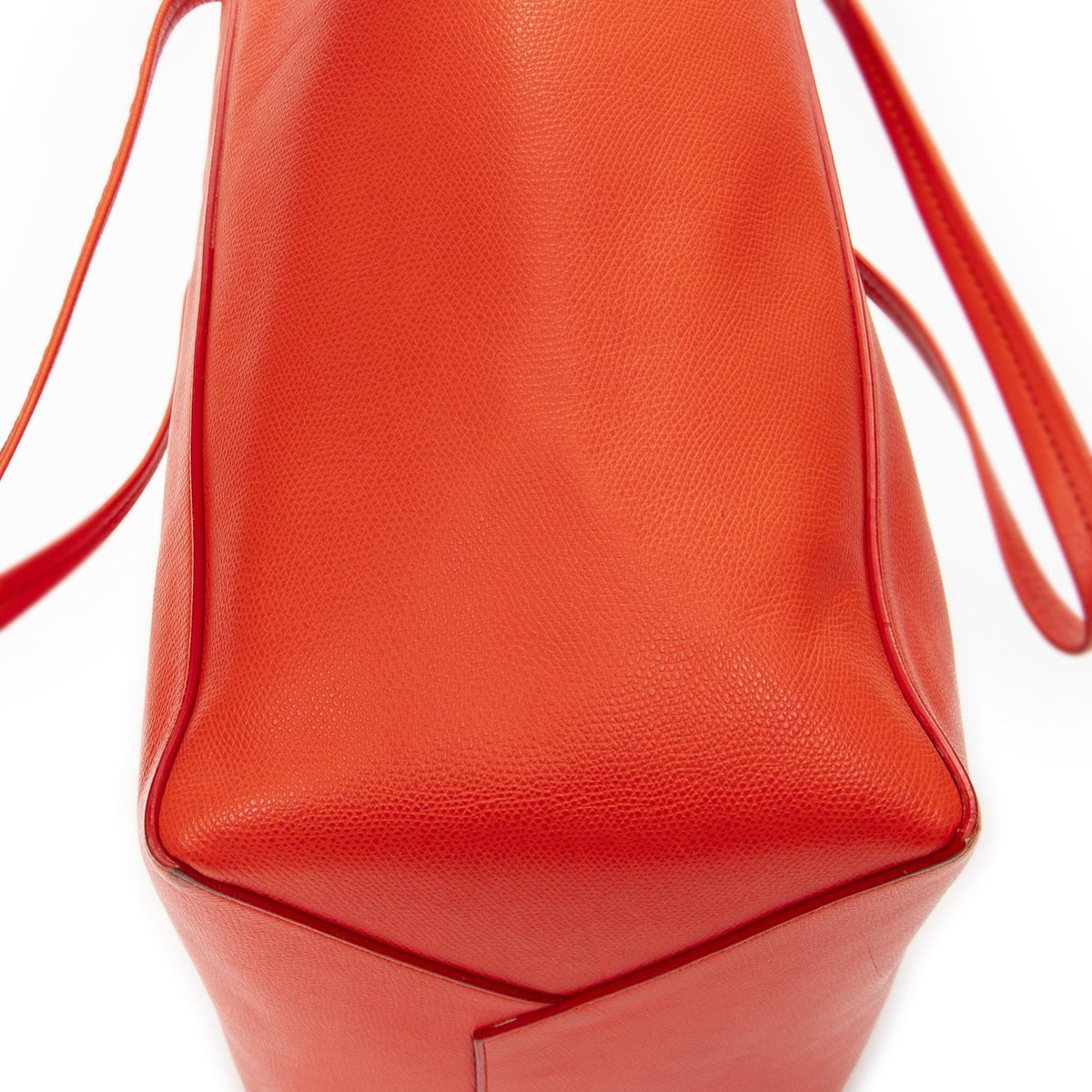 Celine Small Cabas Phantom Tote Bag Red Gray Calfskin Leather — view 8