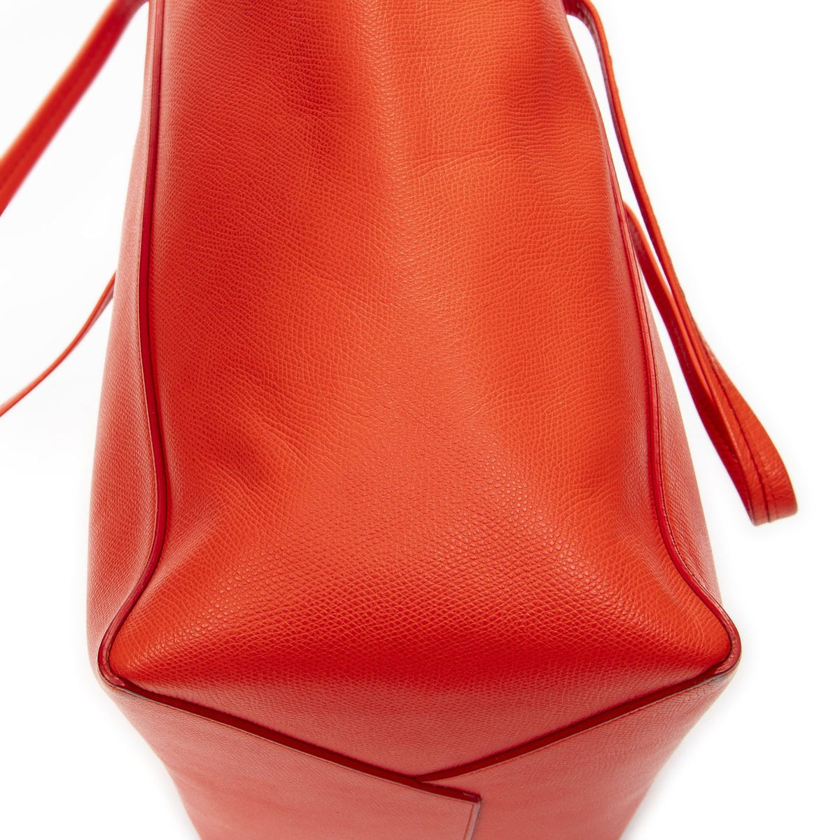 Celine Small Cabas Phantom Tote Bag Red Gray Calfskin Leather — view 7