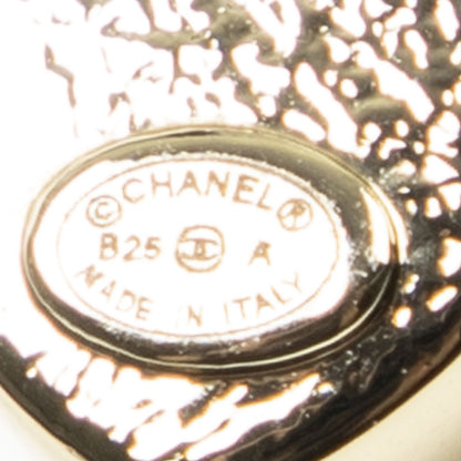 Chanel CC Heart Rhinestone Pendant Gold Plated — view 4