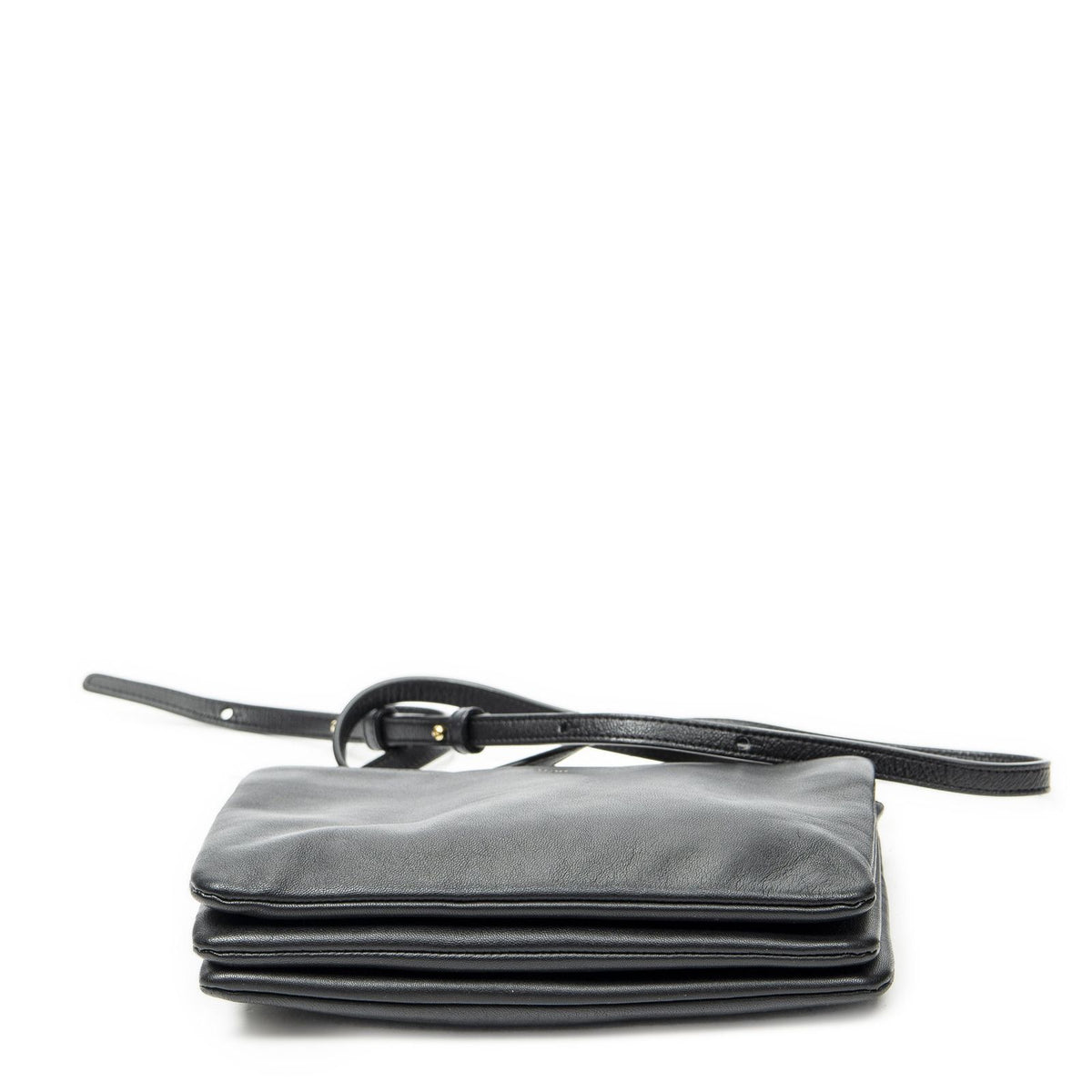 Celine Small Trio Crossbody Black Calfskin Leather — view 6
