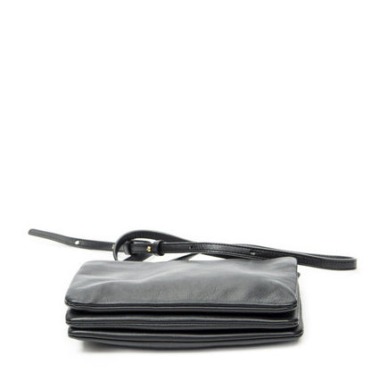 Celine Small Trio Crossbody Black Calfskin Leather — view 6