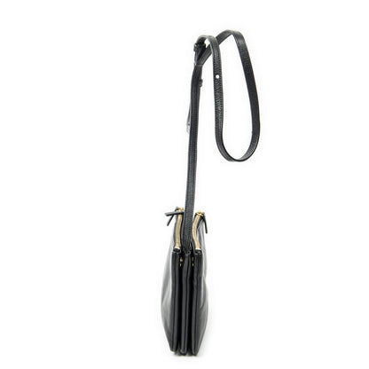 Celine Small Trio Crossbody Black Calfskin Leather — view 3
