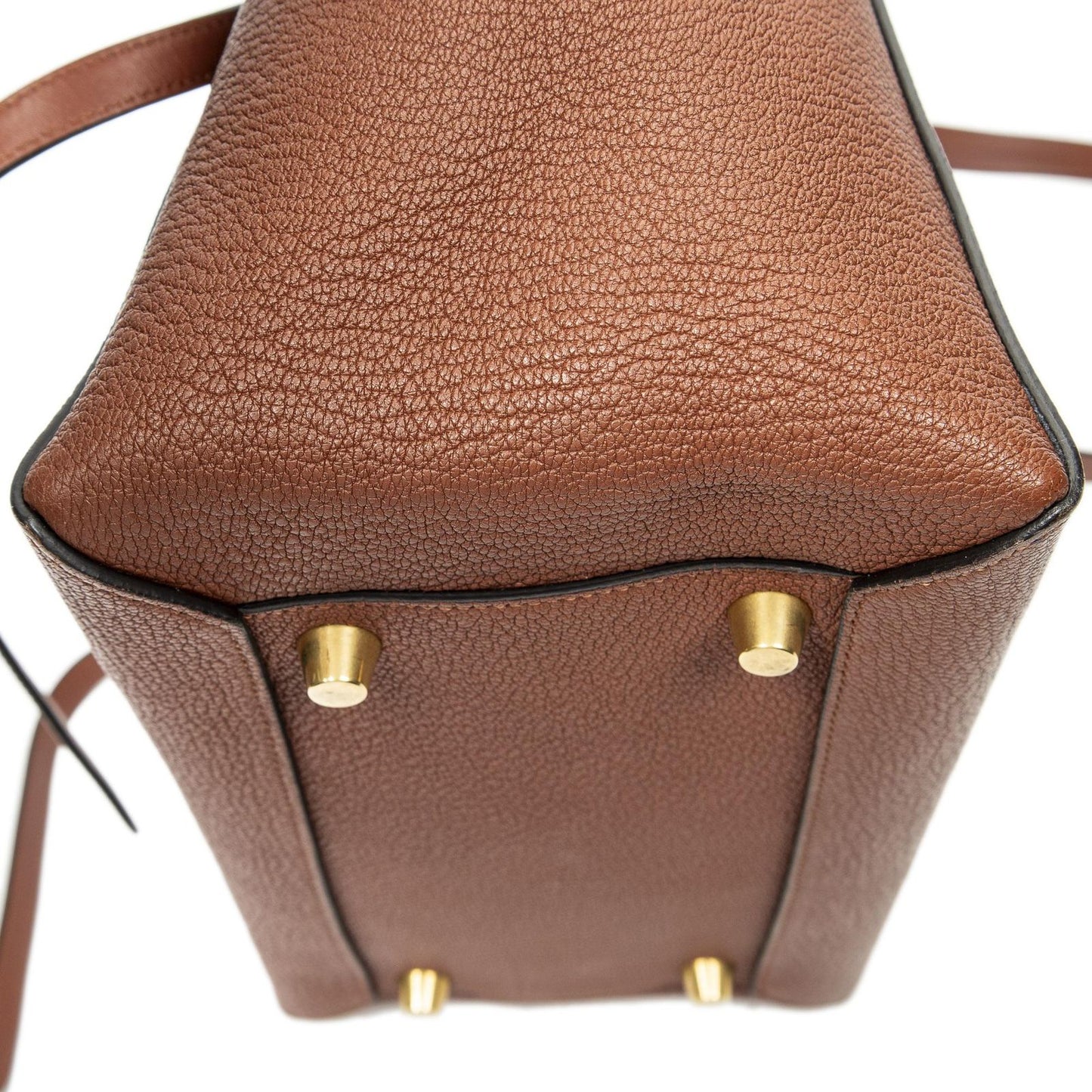 Celine Mini Belt Bag Brown Gray Calfskin Leather — view 8