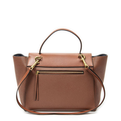 Celine Mini Belt Bag Brown Gray Calfskin Leather — view 5