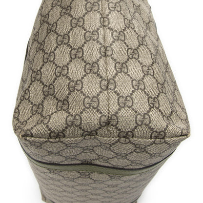Gucci Tote Bag Beige Green Supreme Canvas — view 7