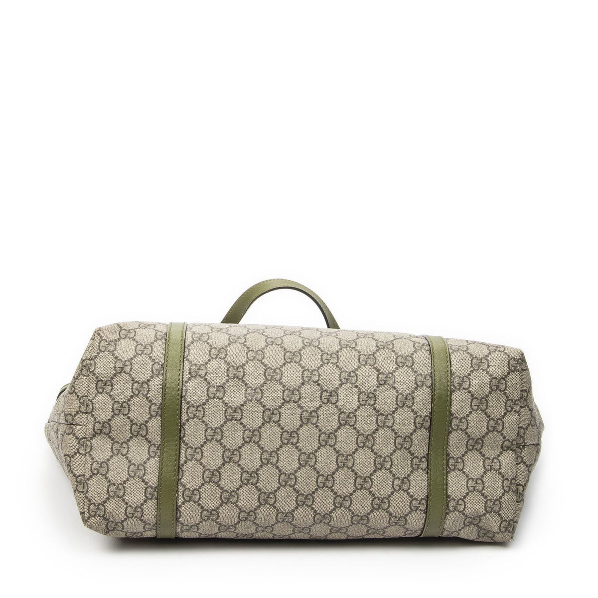 Gucci Tote Bag Beige Green Supreme Canvas — view 6