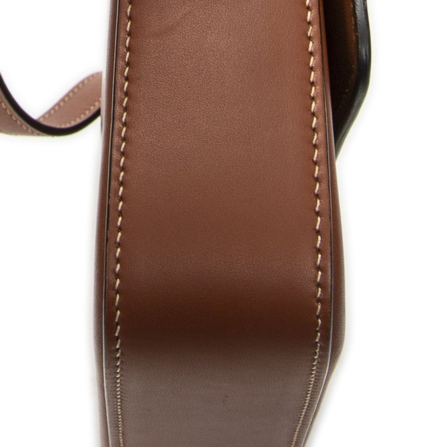 Celine Black Tan Calfskin Leather Messenger Bag — view 7