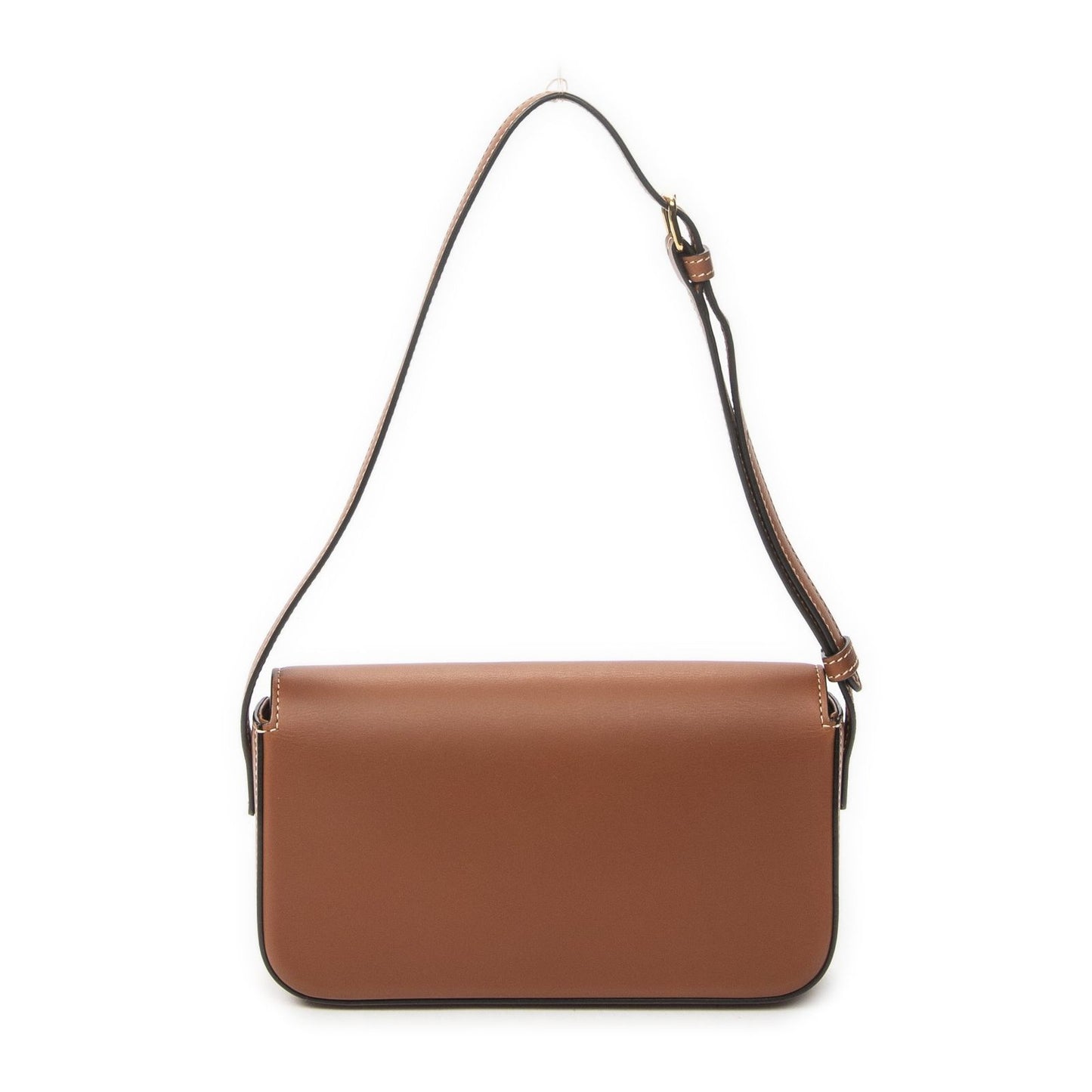 Celine Black Tan Calfskin Leather Messenger Bag — view 5
