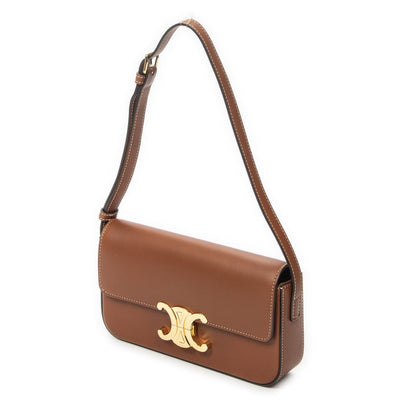 Celine Black Tan Calfskin Leather Messenger Bag — view 2